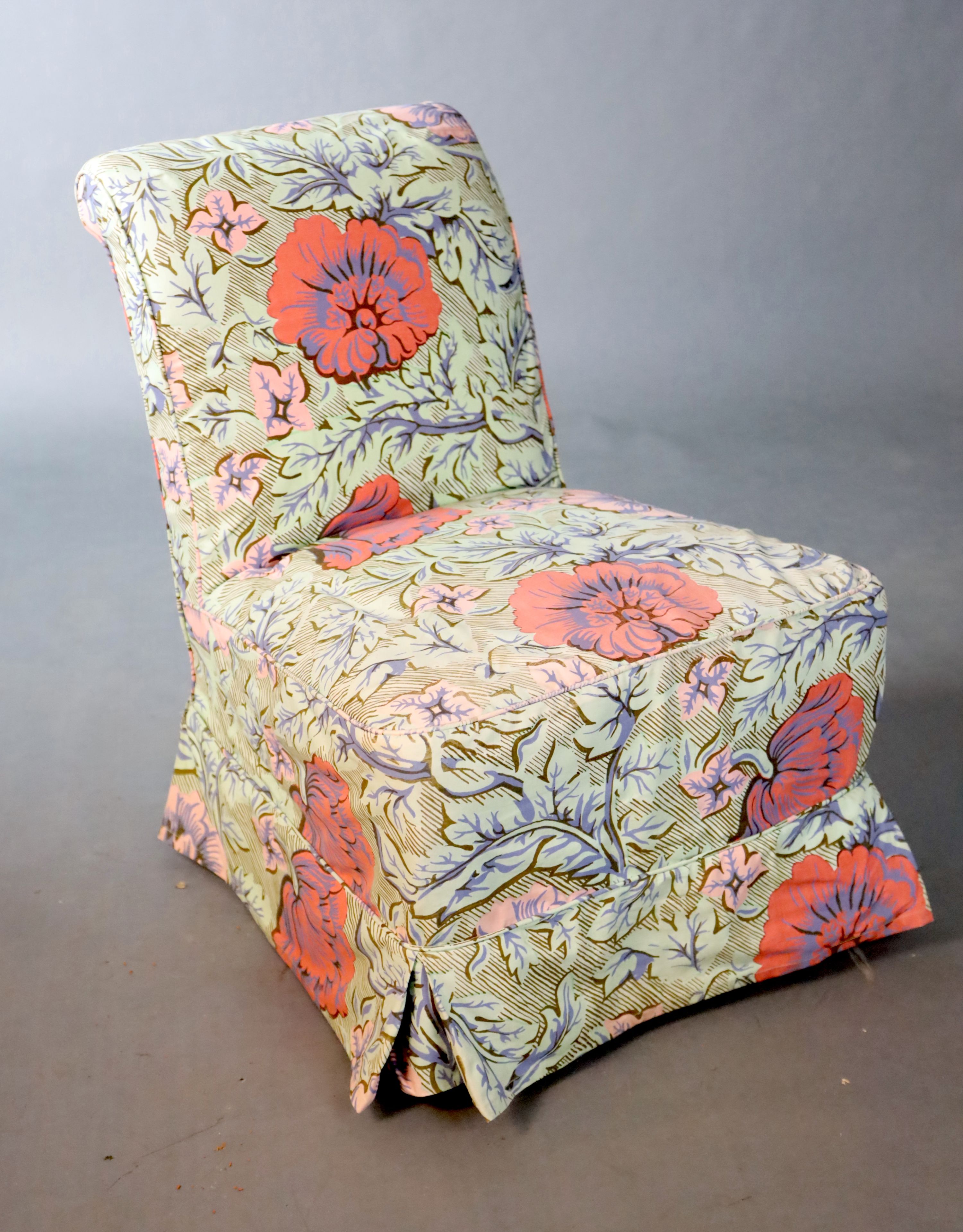 A Victorian ebonised sewing chair, W.58.5cm H.74cm
